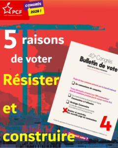 Lire la suite à propos de l’article 5 raisons de voter pour le texte « Résister et construire »